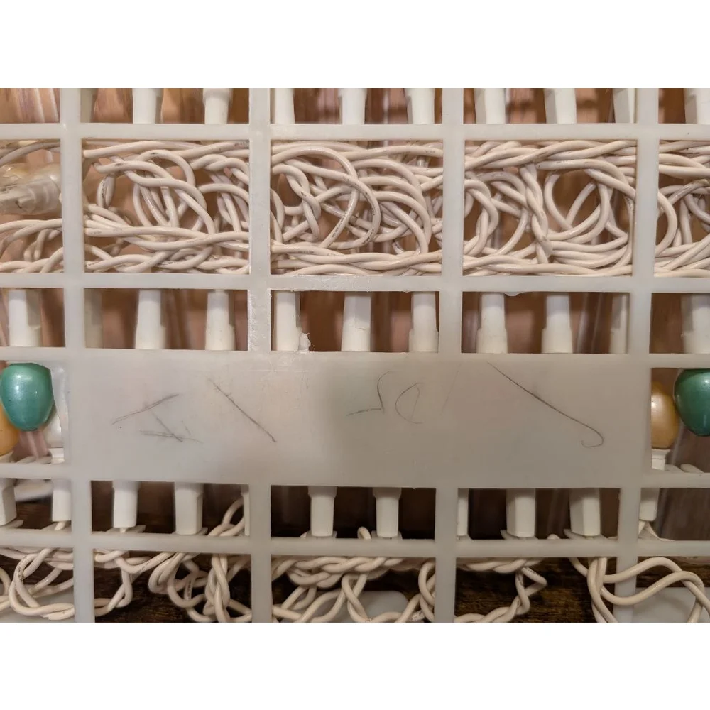 NWT Vintage Easter String Lights White Multicolor